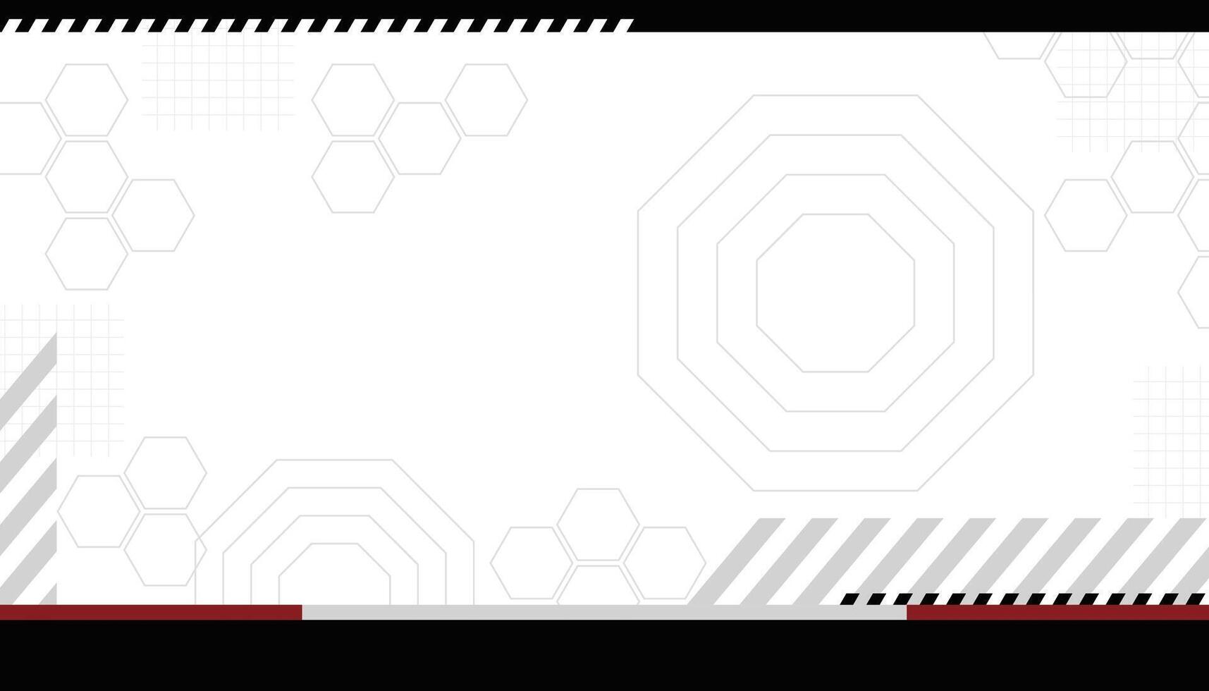 abstract grey hexagonal template background vector