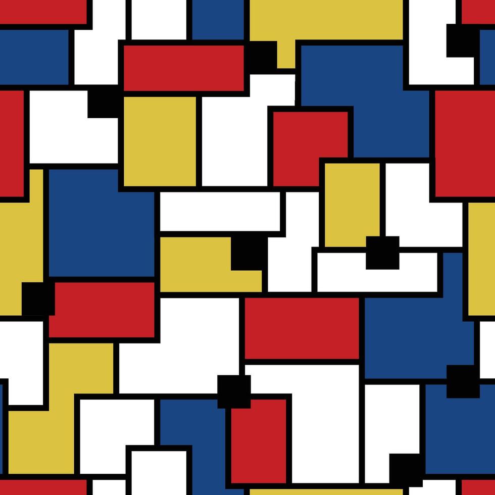 bold colorful rectangle abstract pattern vector