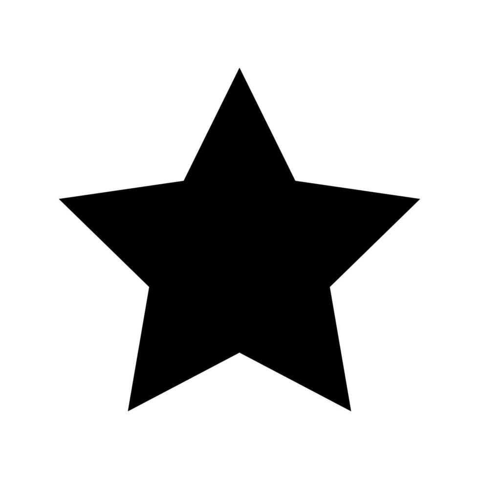 Star icon isolated on white background. vector
