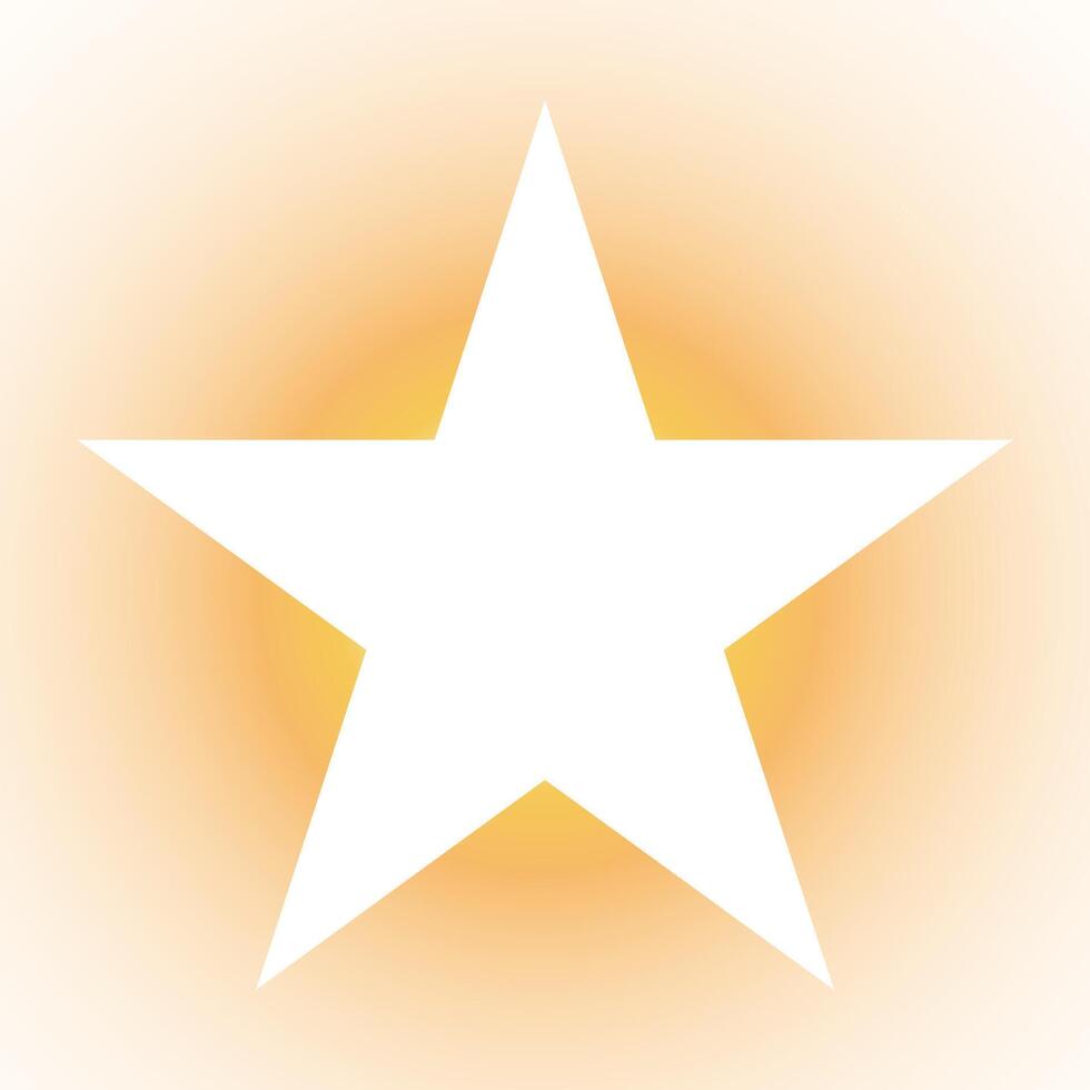 Star icon on the gradient background. vector