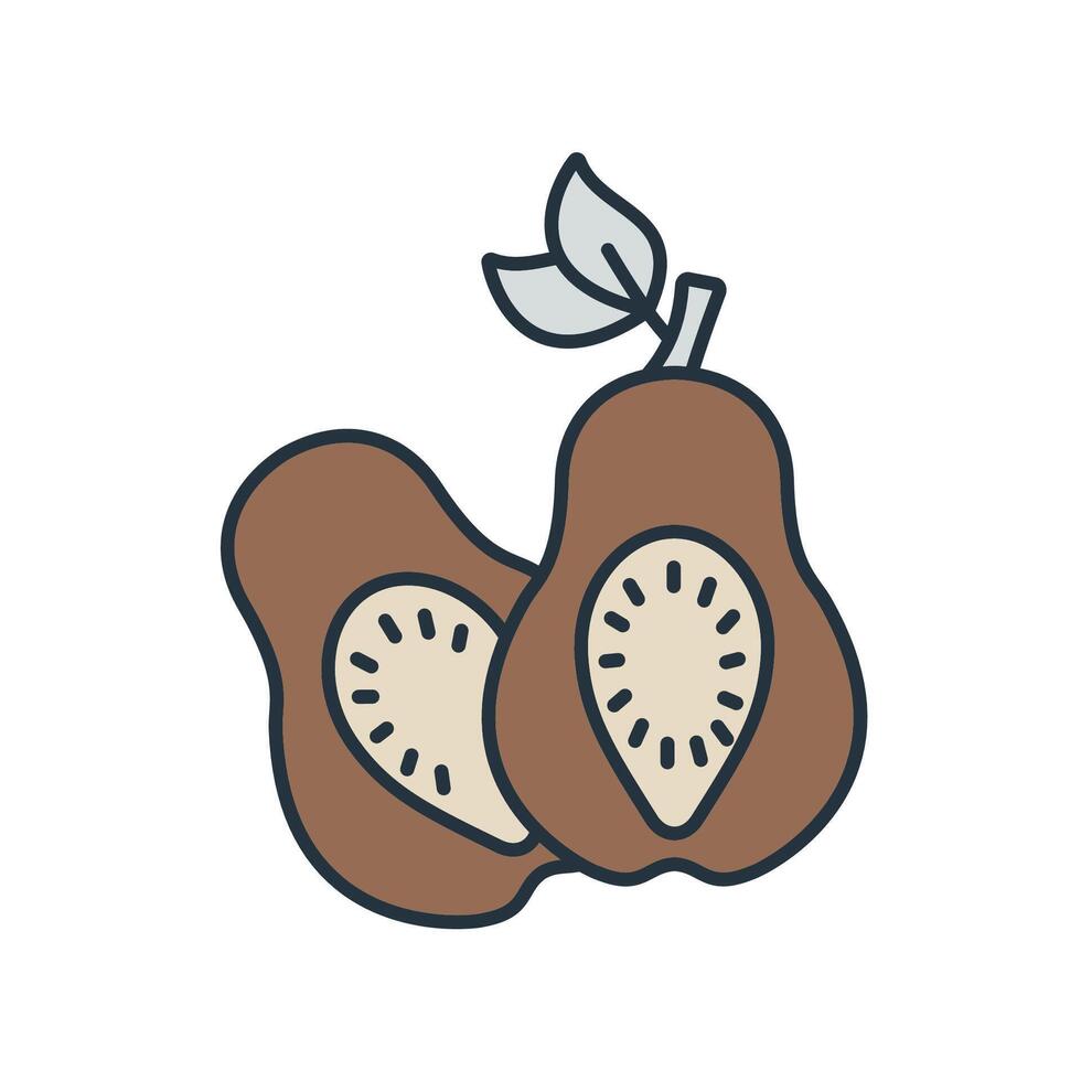 Papaya icons symbol elements for infographic web vector