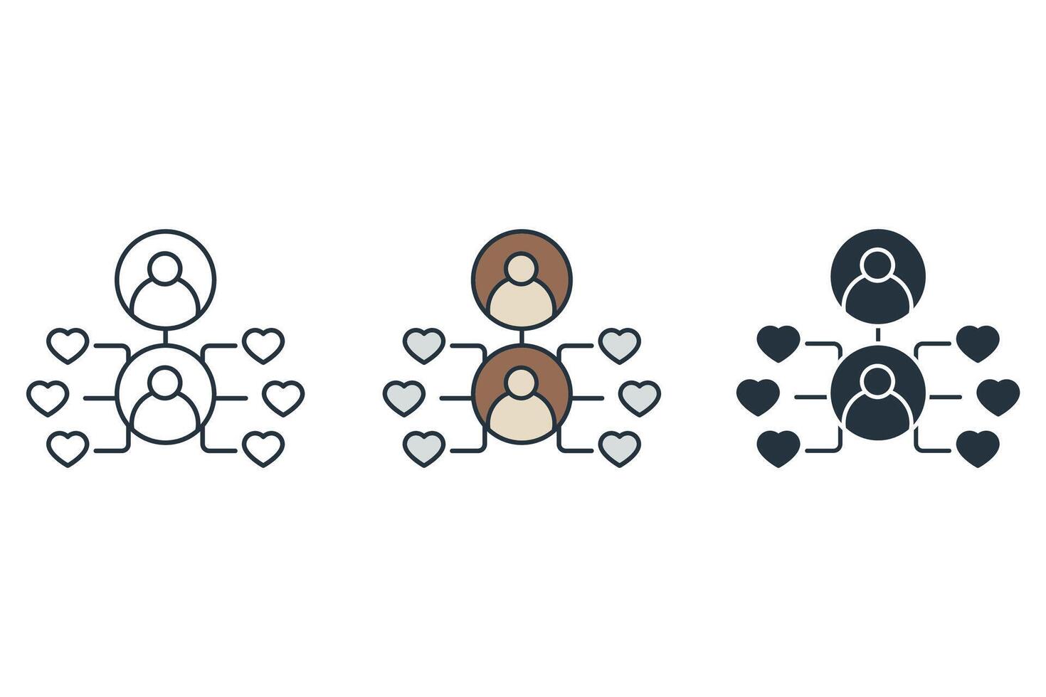 engagement icons symbol elements for infographic web vector