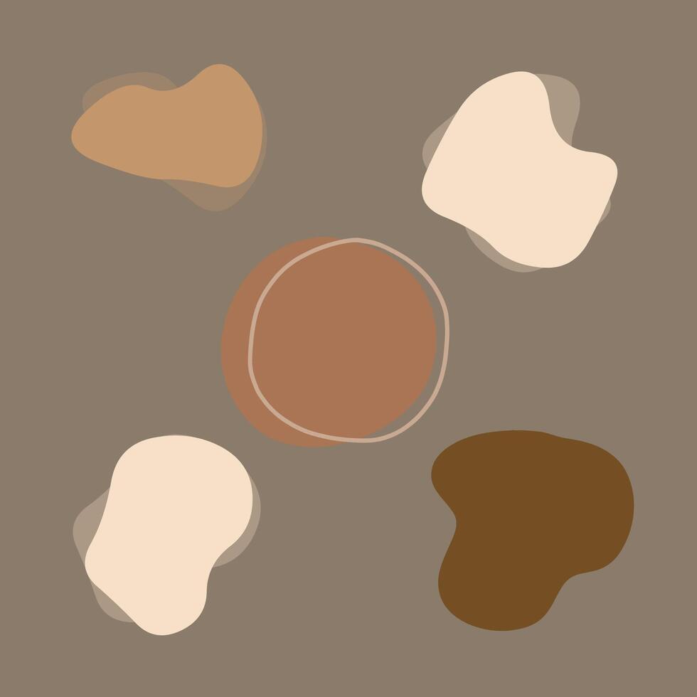 Flat Aesthetic Minimalist Abstract Shapes vector