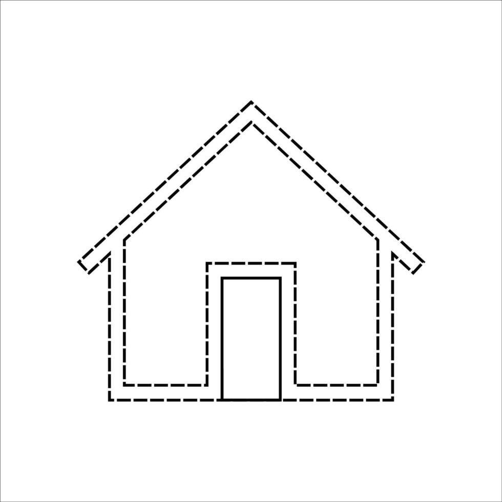 Home Dotted icon vector