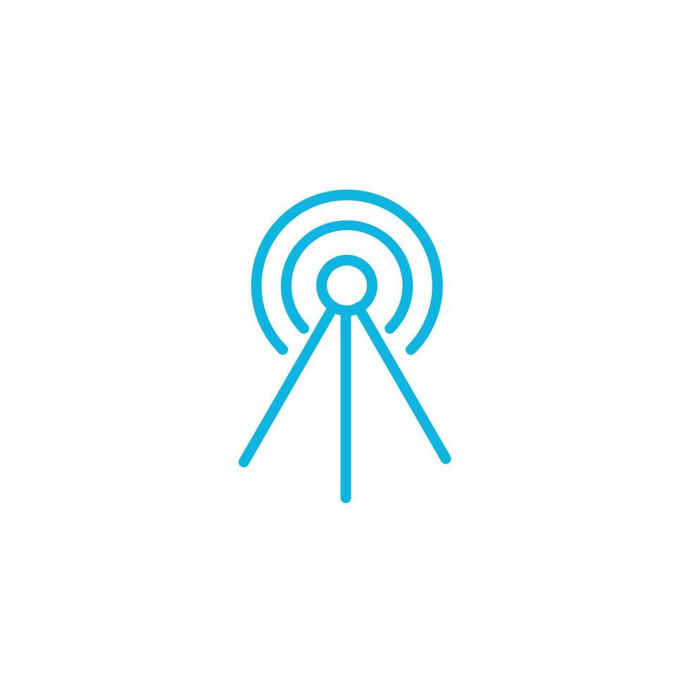 Tower wifi signal icon vector