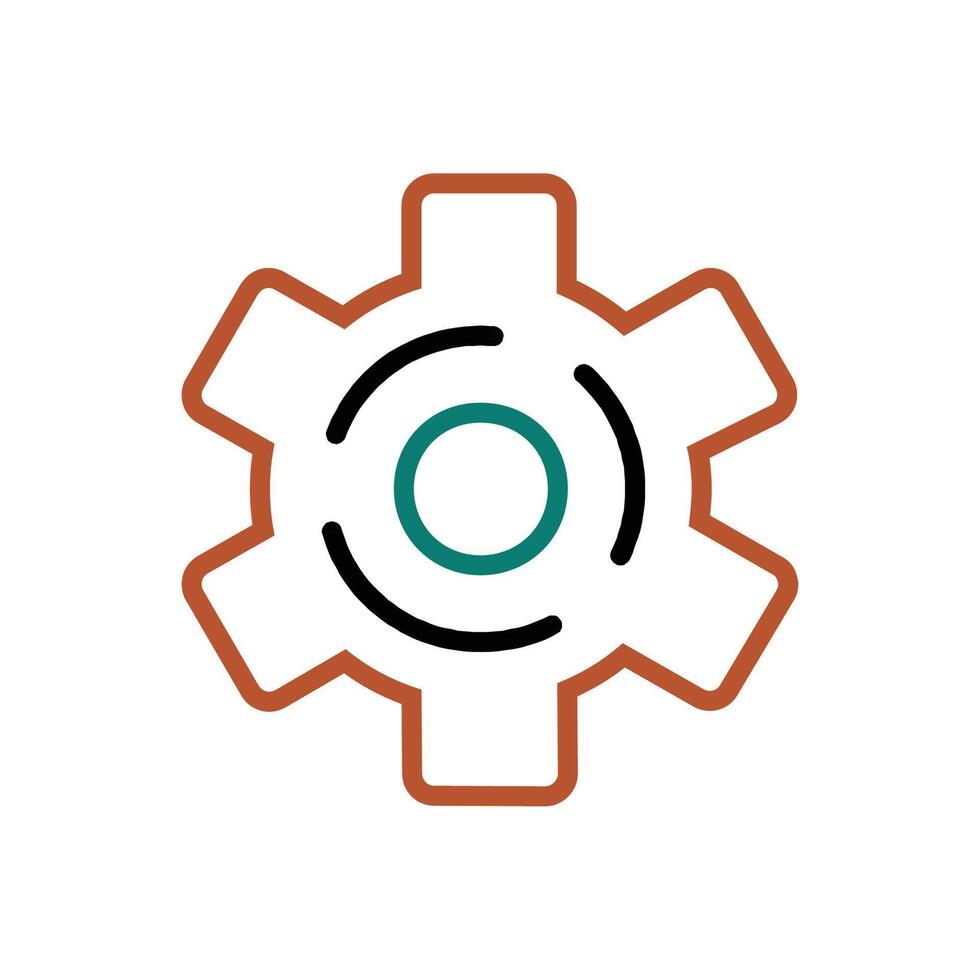 user Setting icon outline vector