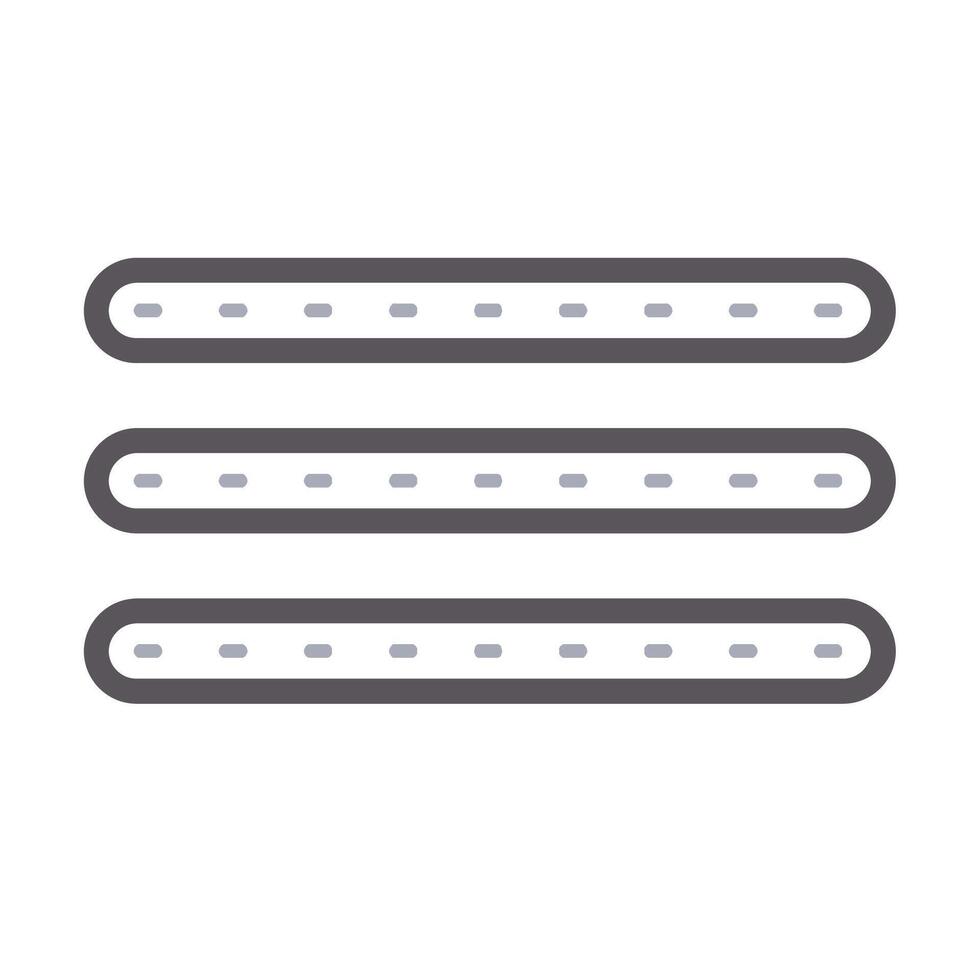 Menu bar rounded dot vector