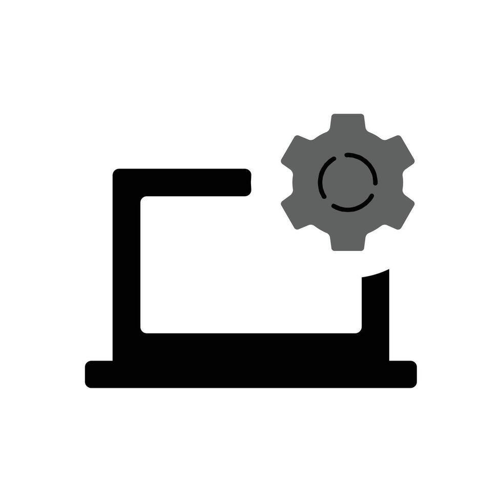 monitor Setting icon vector