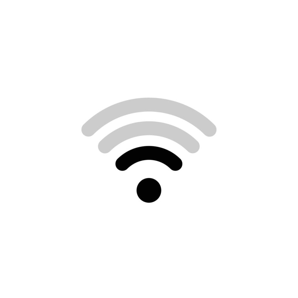 Wifi weak signal icon vector