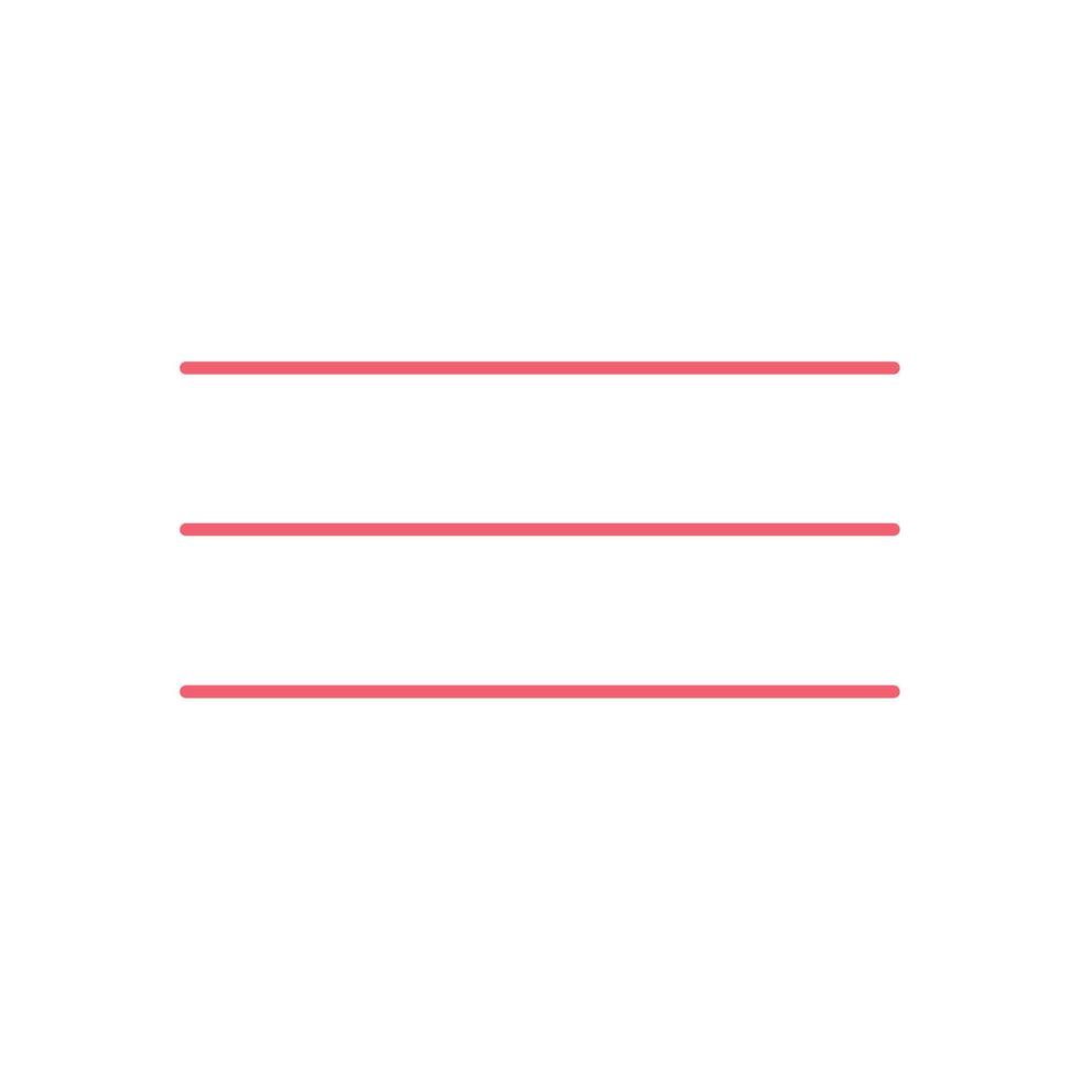 Menu Squared Line Icon vector