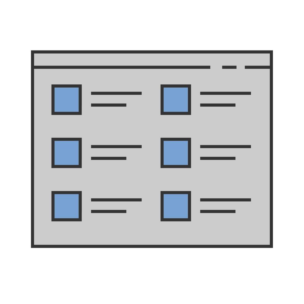 Menu squared Icon vector