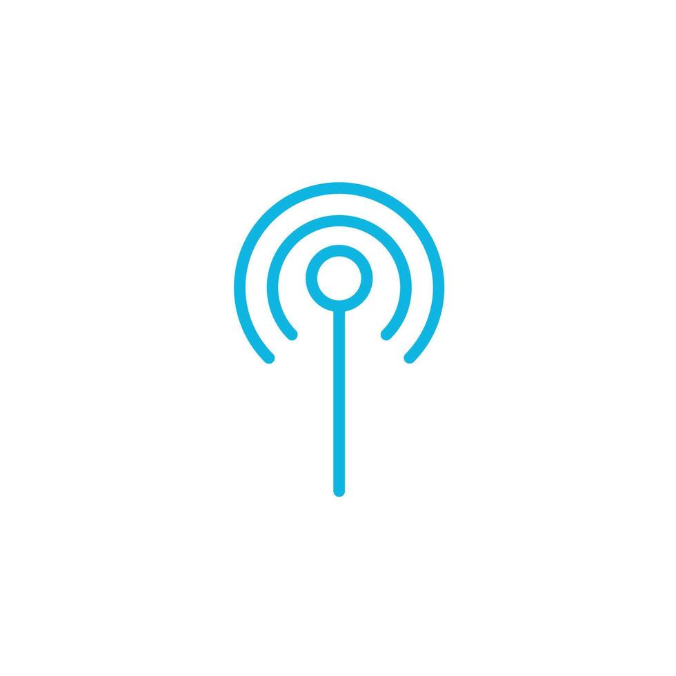 signals wifi tower icon around design vector