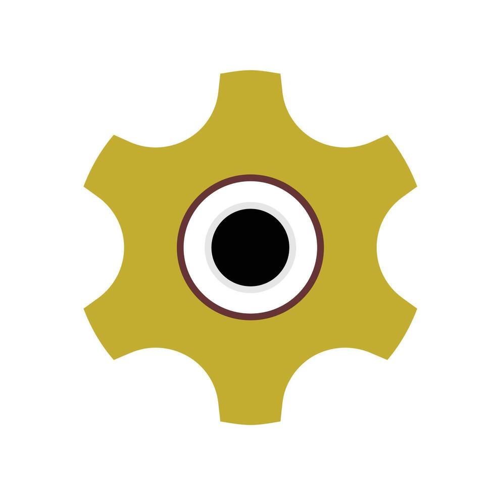 Setting icon material two tone filled vector