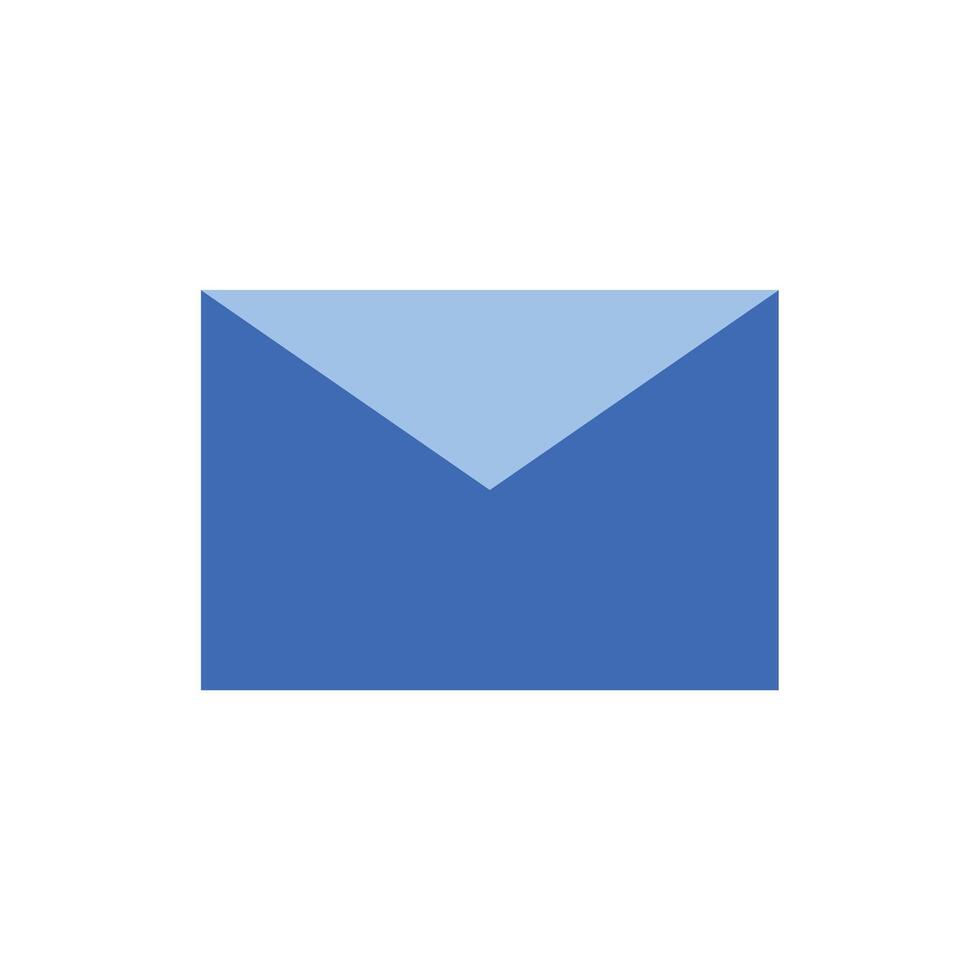 Message icon 2 colors vector