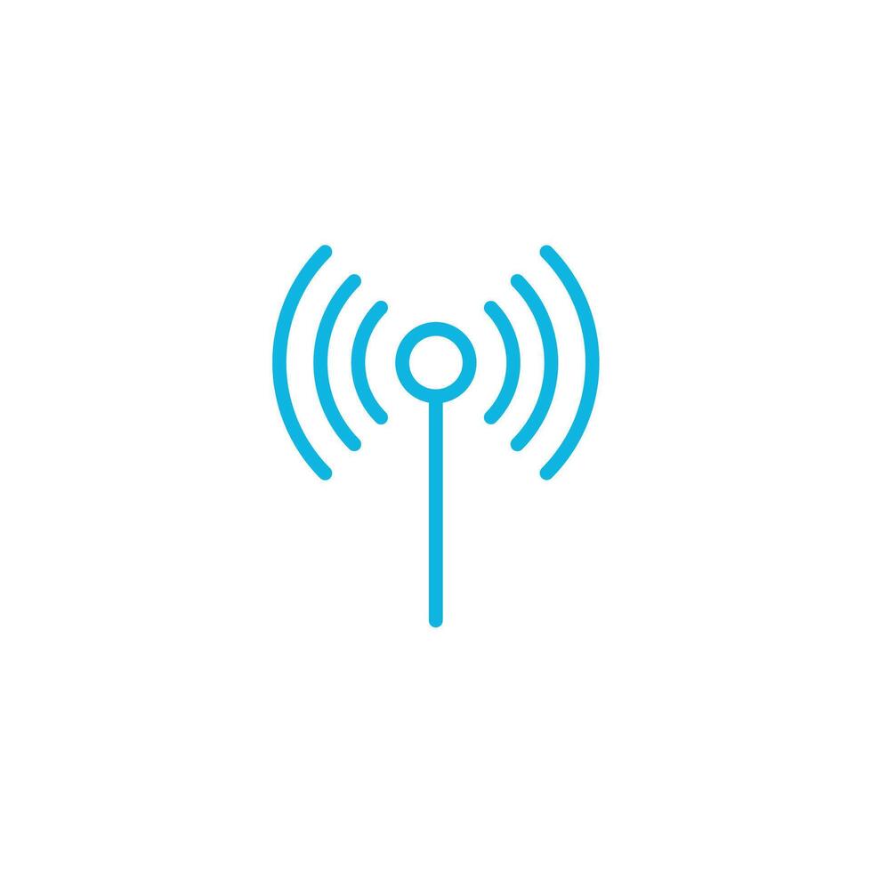 signals wifi icon around minimal vector