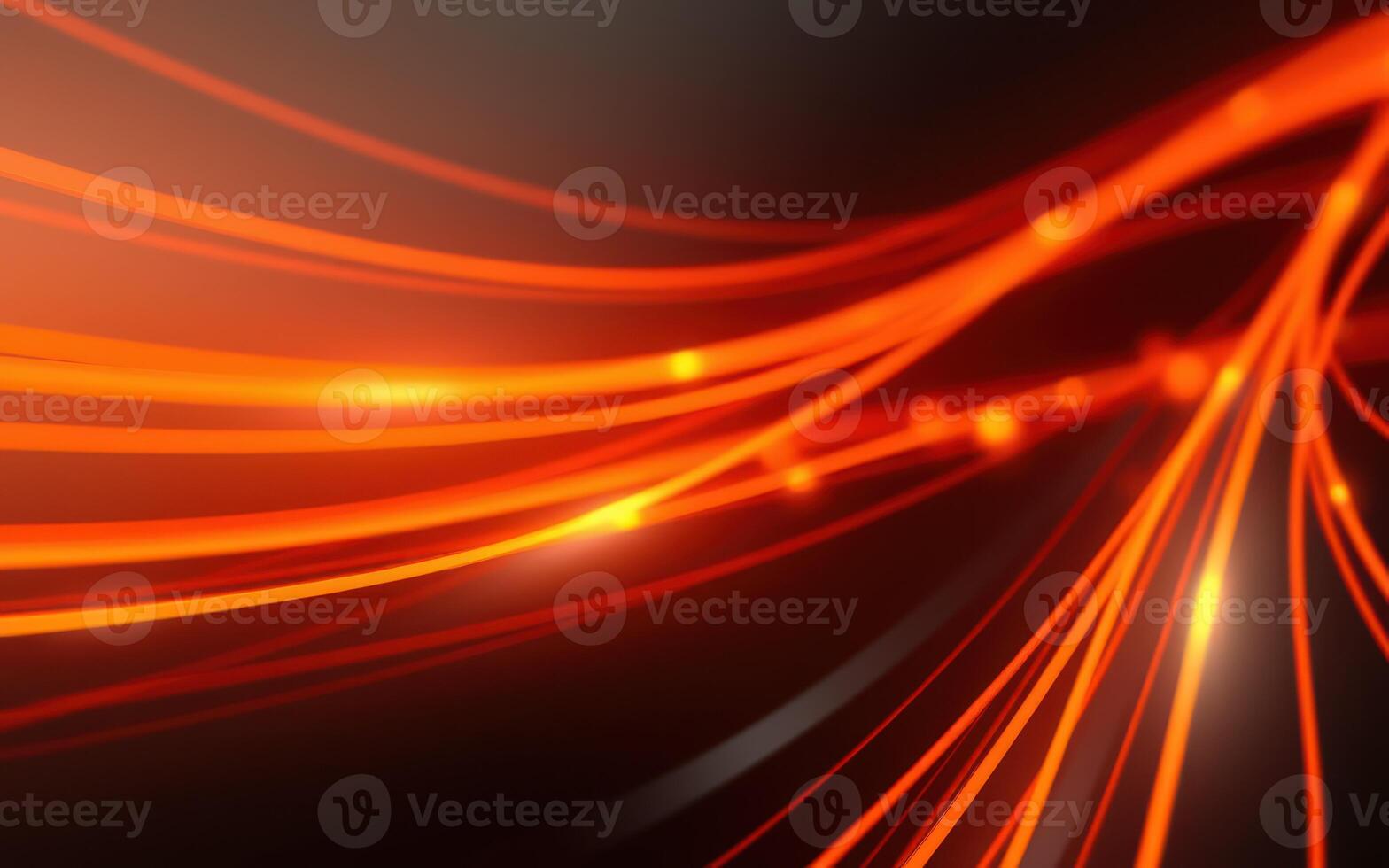Dynamic red and orange light patterns create a mesmerizing visual display during a nighttime event photo