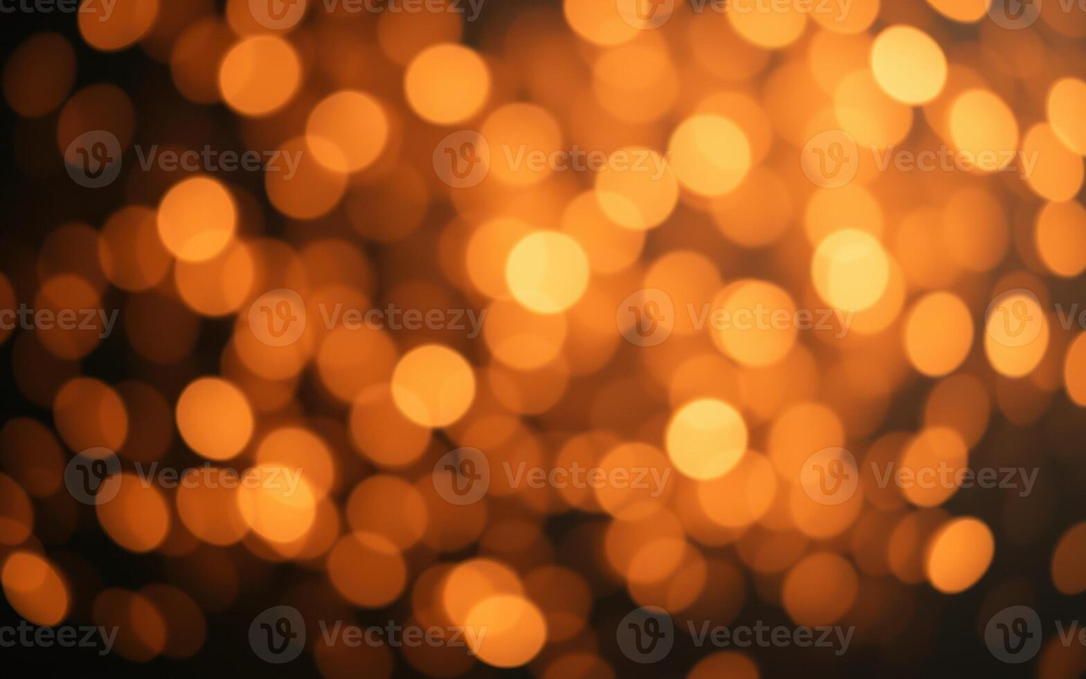 Bright golden bokeh lights create a warm atmosphere during a festive celebration at night photo