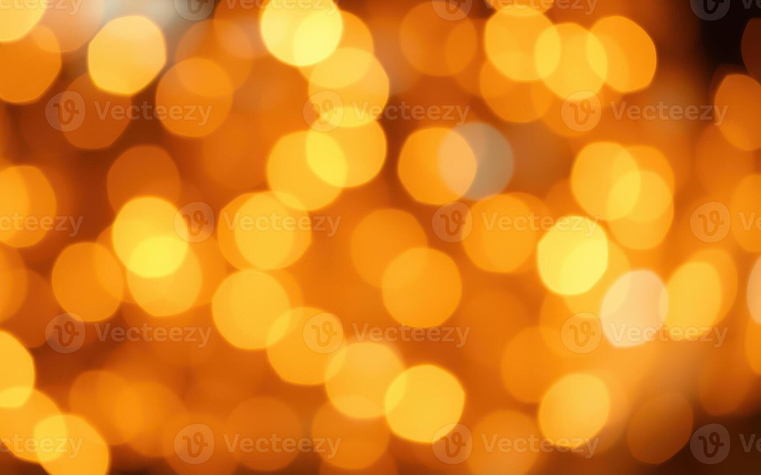 Warm golden lights create a mesmerizing bokeh effect during a festive evening gathering in an outdoor setting photo