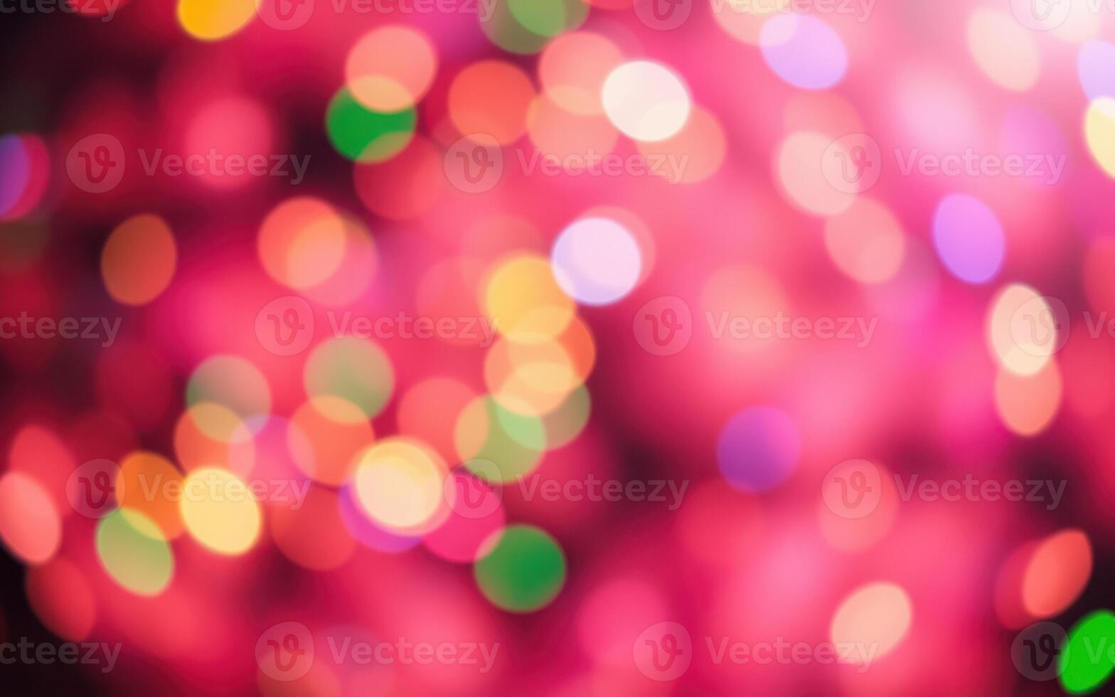 Colorful bokeh lights create a vibrant atmosphere during a festive celebration at night photo