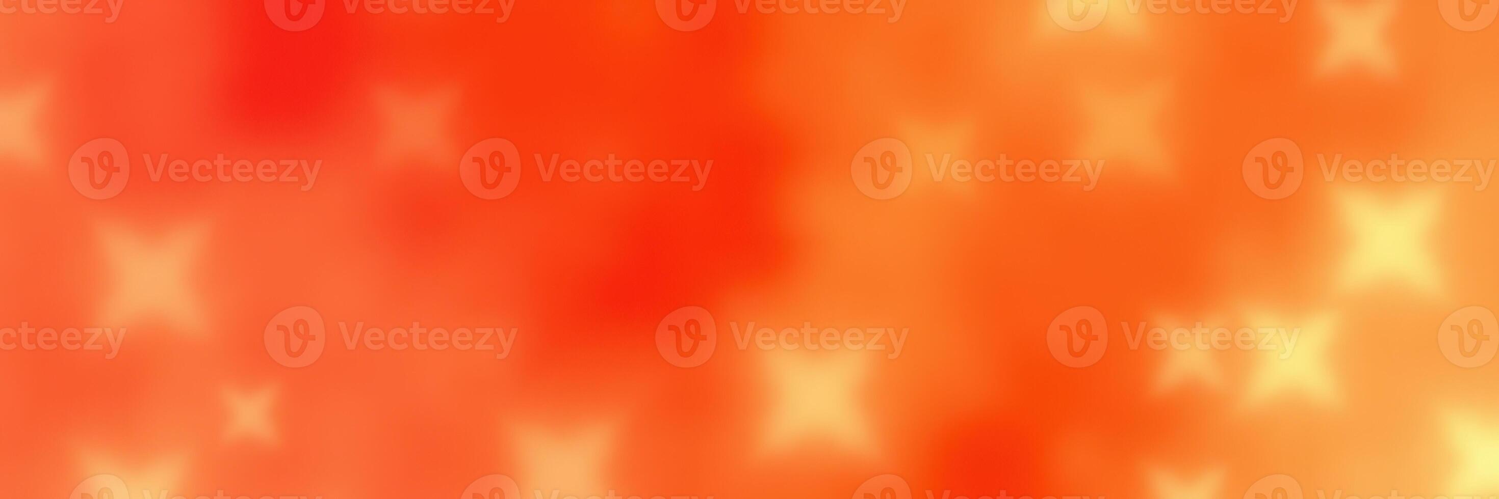 Bright orange and yellow abstract background with glowing star shapes for creative designs and projects photo