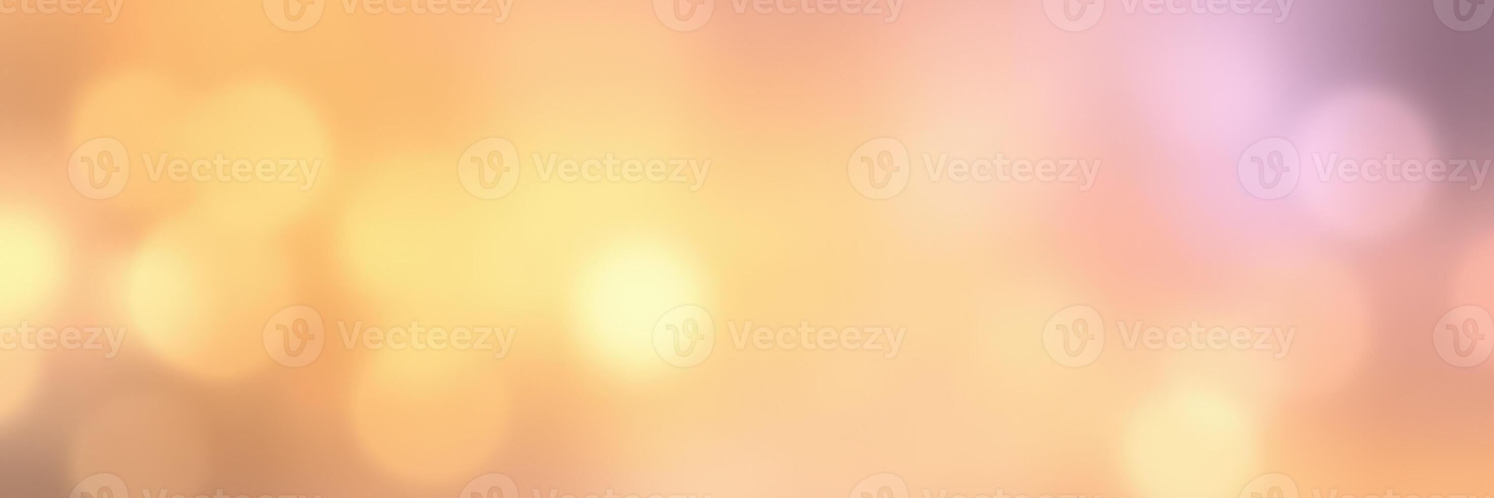 Warm and vibrant abstract background with soft bokeh lights creating a dreamy atmosphere at twilight photo