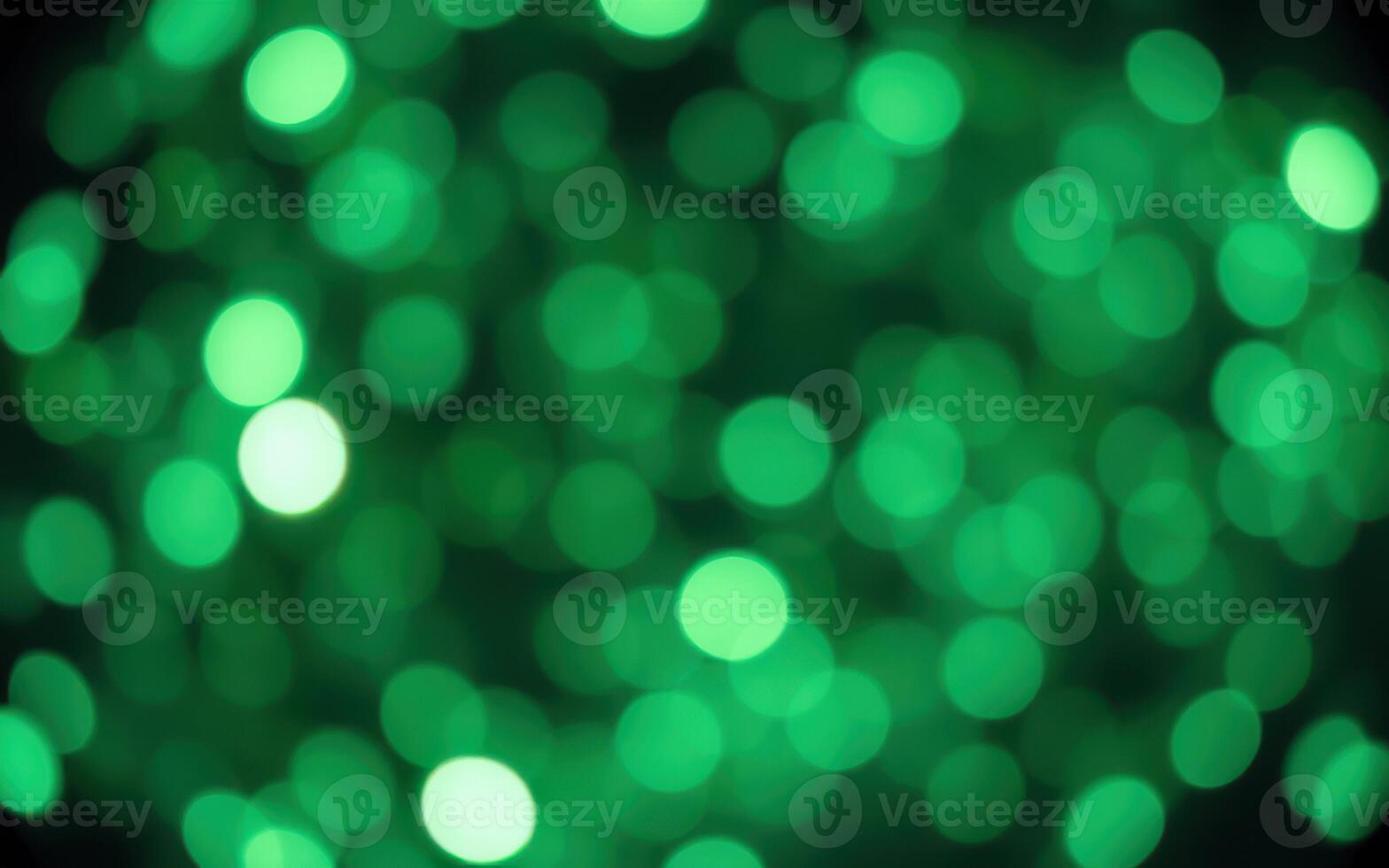 Vibrant green bokeh lights create a festive ambiance during a nighttime celebration photo