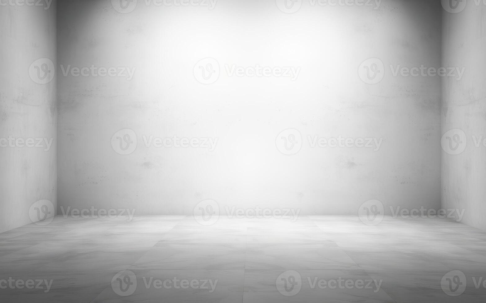 Empty concrete room with soft light illuminating the walls and floor for creative design or photography photo