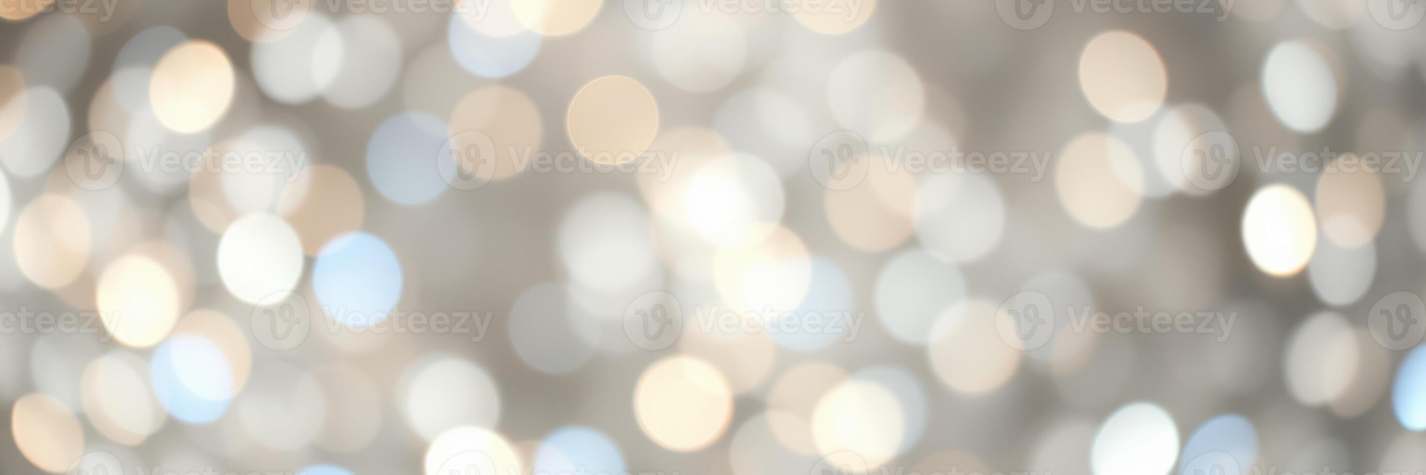 Soft, blurred background with sparkling light effects, creating a dreamy atmosphere in a festive setting photo