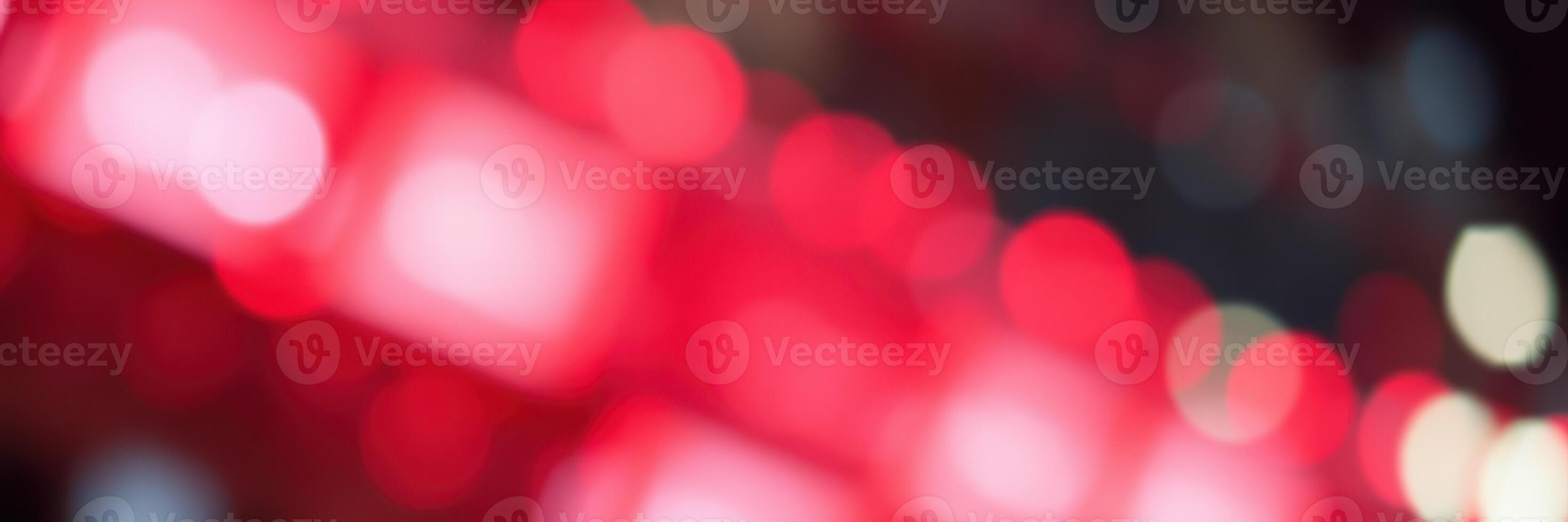 Vibrant bokeh lights create a colorful atmosphere during a festive evening in the city photo