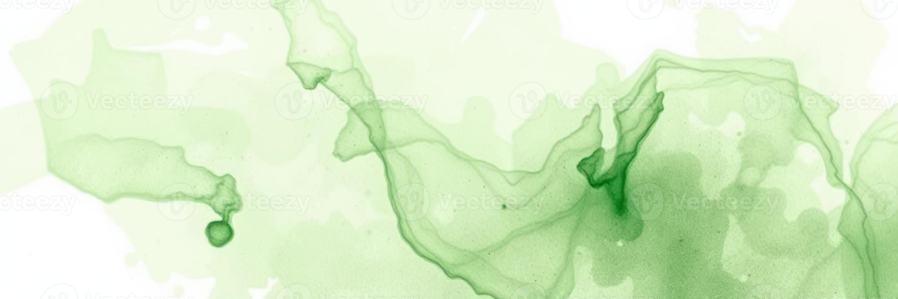 Fluid green abstract art showcasing gentle waves and soft textures in an organic design ideal for backgrounds photo