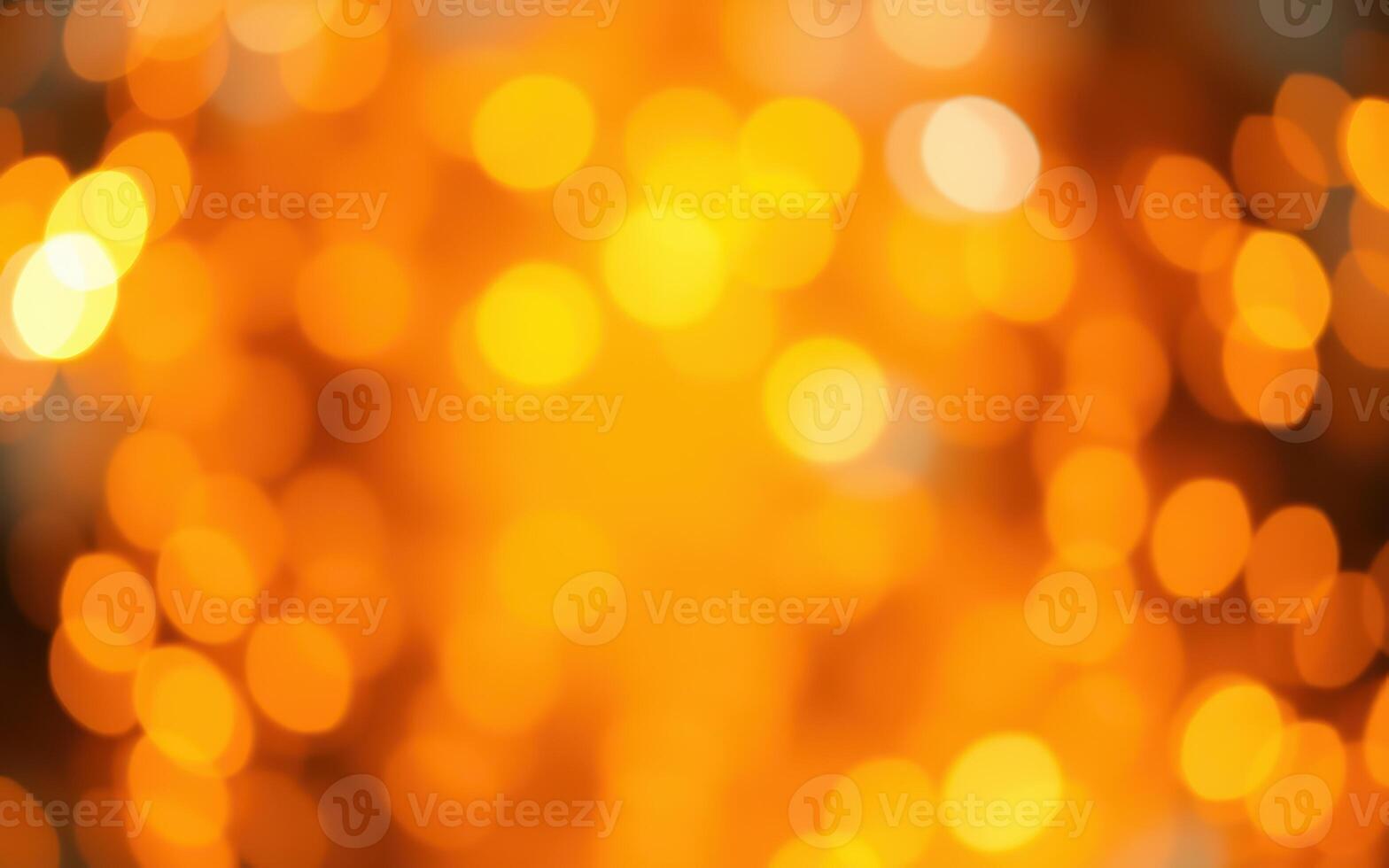 Warm golden bokeh lights create a magical atmosphere for festive celebrations in an evening setting photo