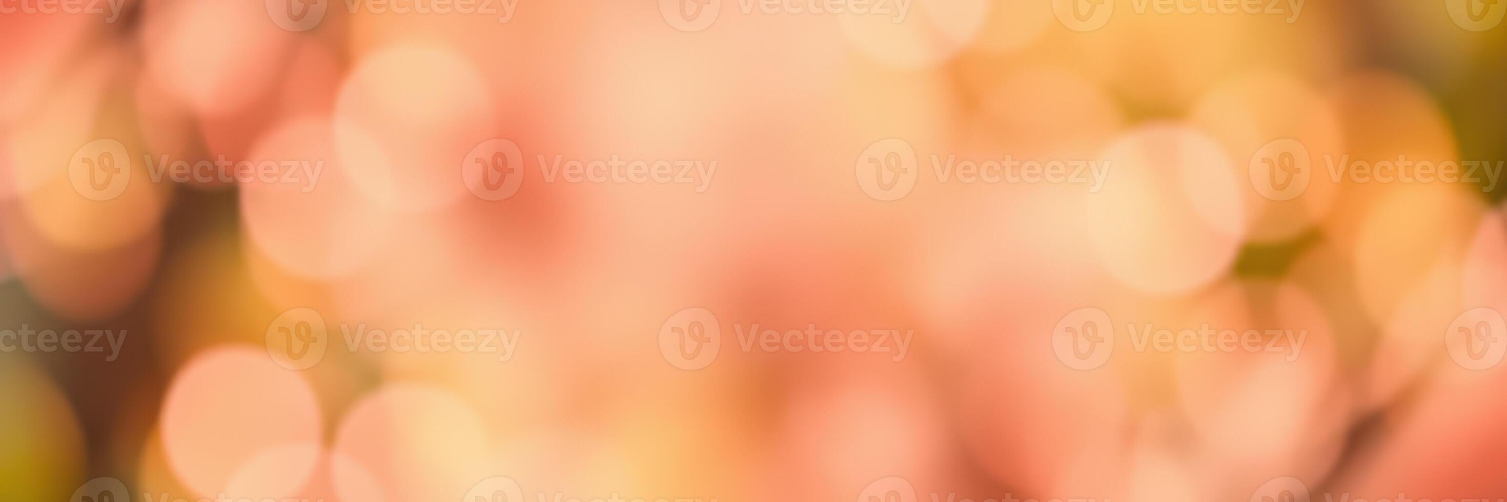Soft bokeh background with warm colors creating a serene and dreamy ambiance for various creative projects photo