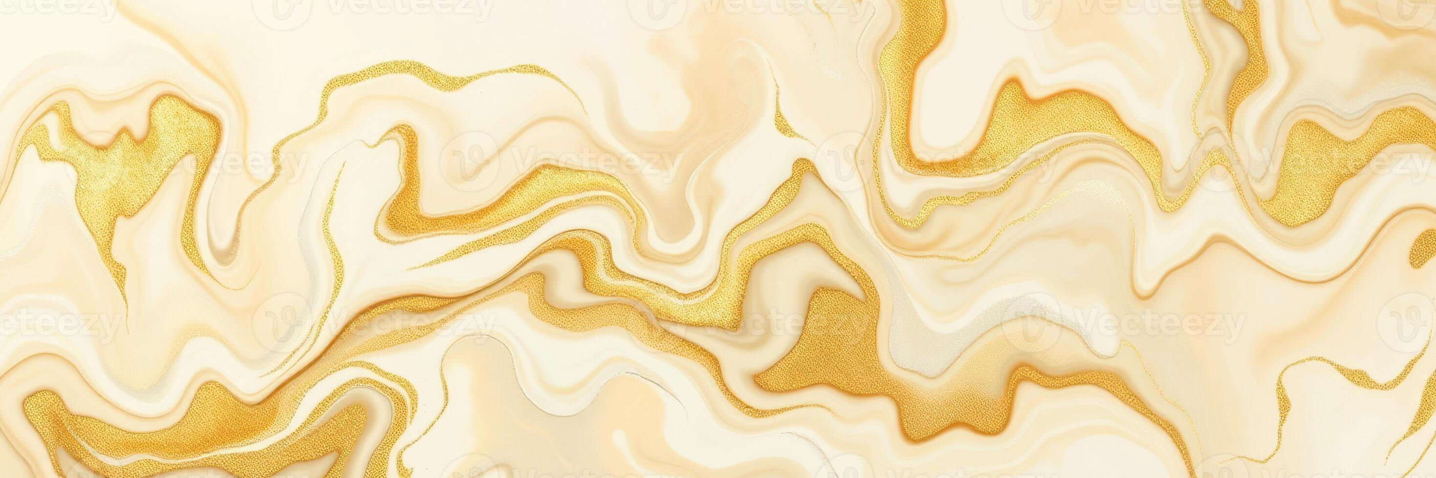 Elegant golden marble texture with flowing patterns ideal for design and background projects photo