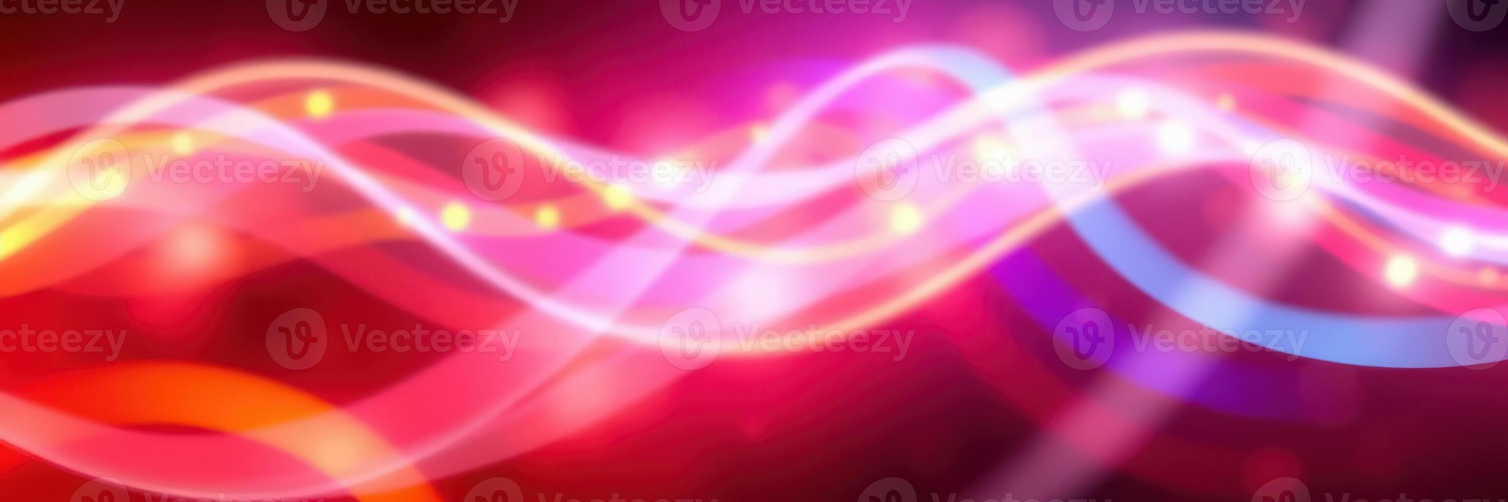 Colorful light waves create an abstract background with vibrant hues and flowing patterns, ideal for artistic designs photo