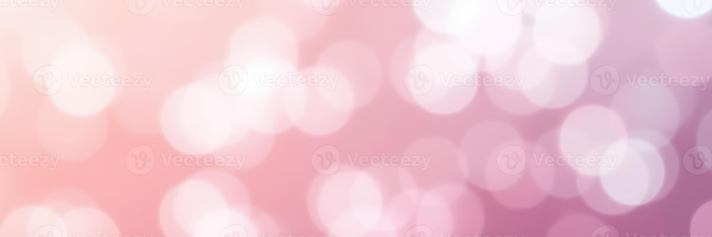 Delicate pink and white bokeh lights create a soft, dreamy background for celebrations or special moments photo