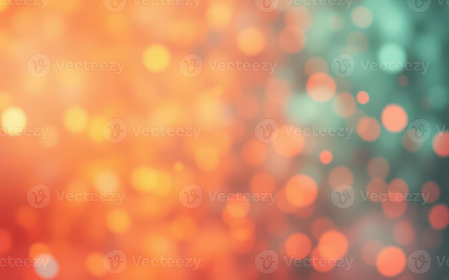 Colorful bokeh background with soft warm and cool tones creating an abstract atmosphere photo