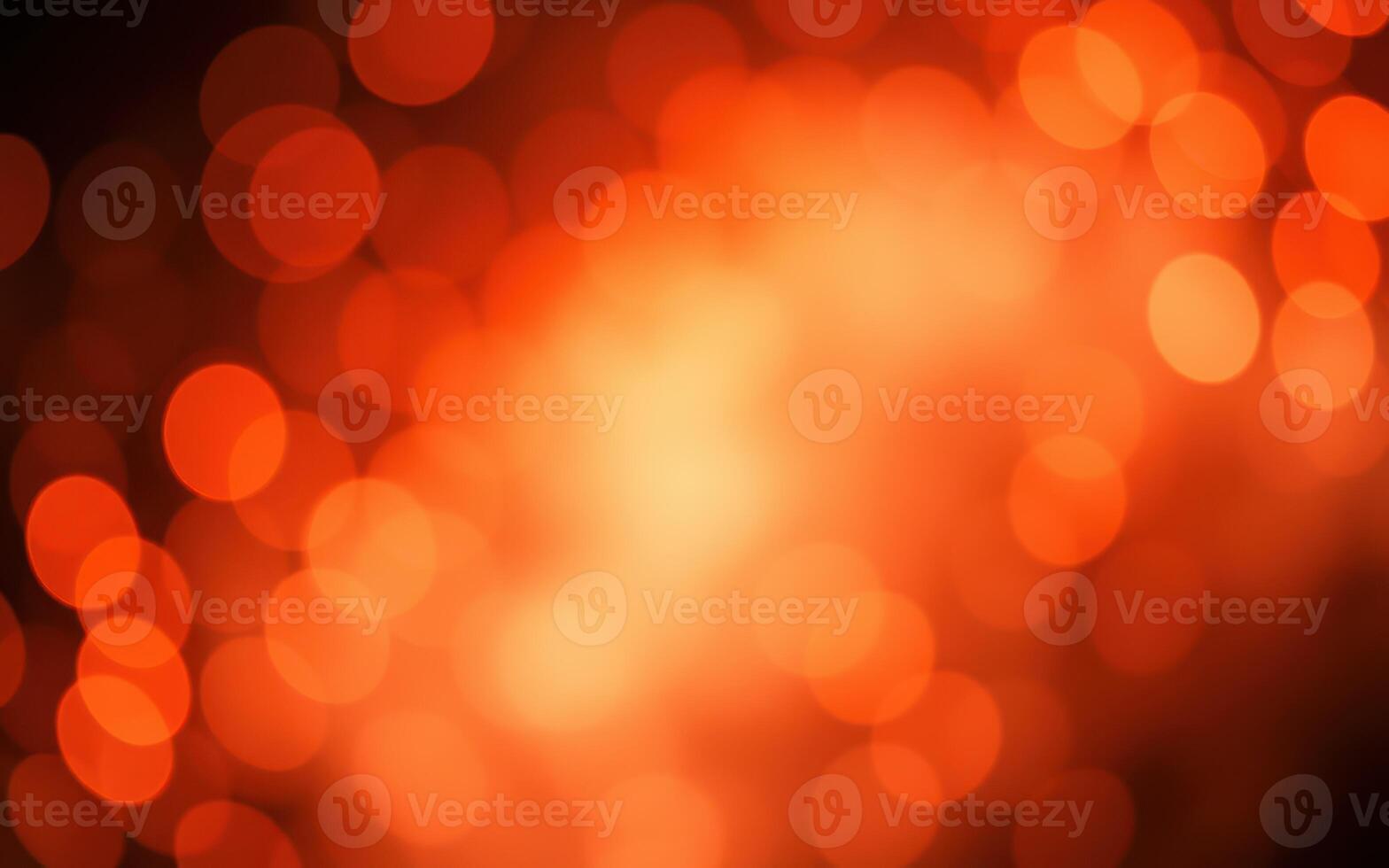 Vibrant orange bokeh lights create a warm and inviting atmosphere during a nighttime celebration in a lively urban setting photo