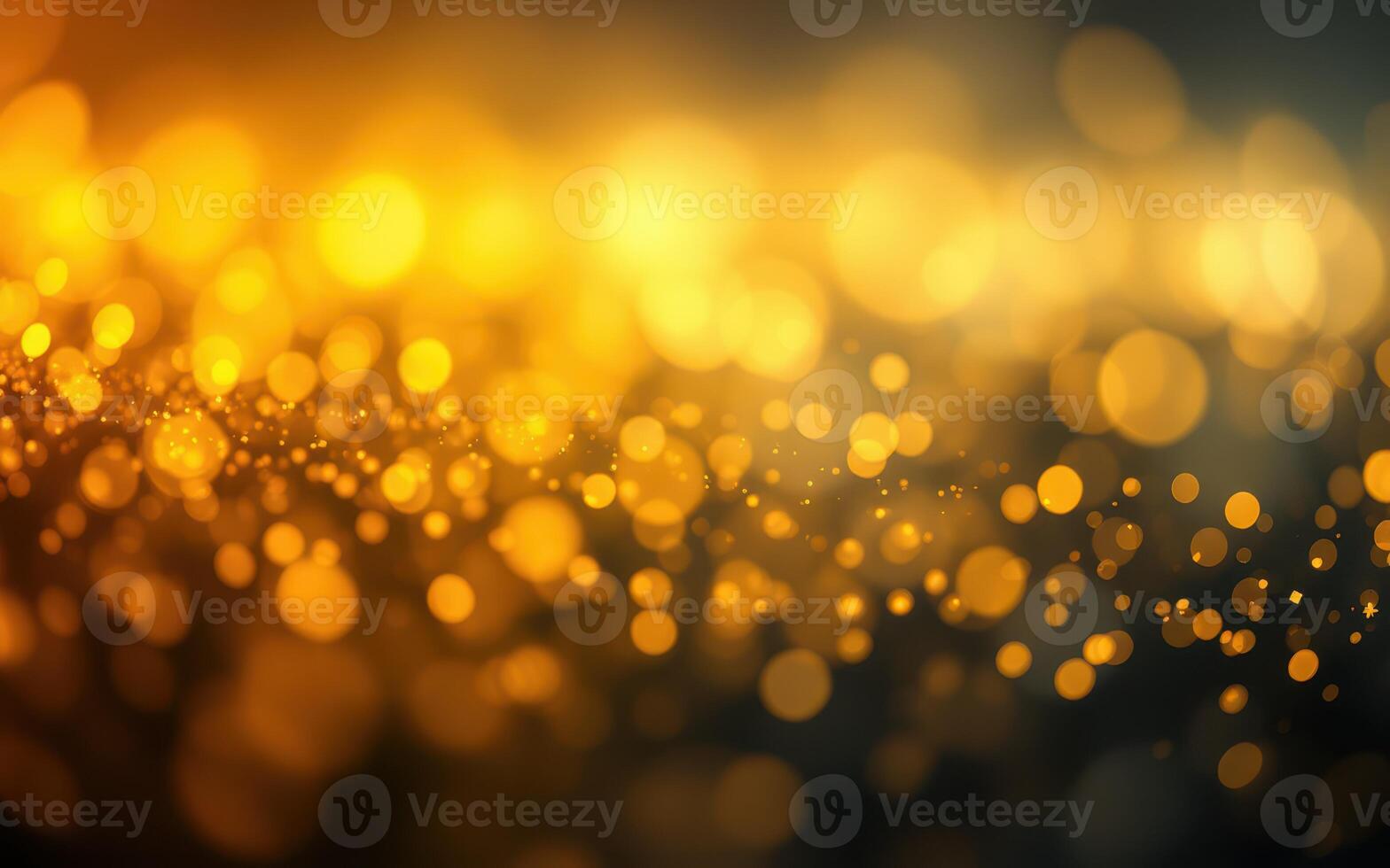 Beautiful golden bokeh lights create a warm and inviting atmosphere during a celebration or special occasion at night photo