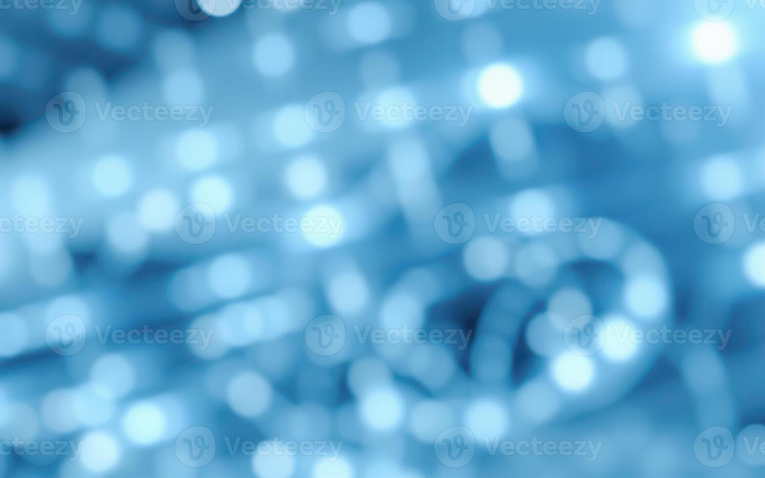 Soft blue bokeh lights create a serene atmosphere perfect for relaxing or inspiring creativity during evening hours photo