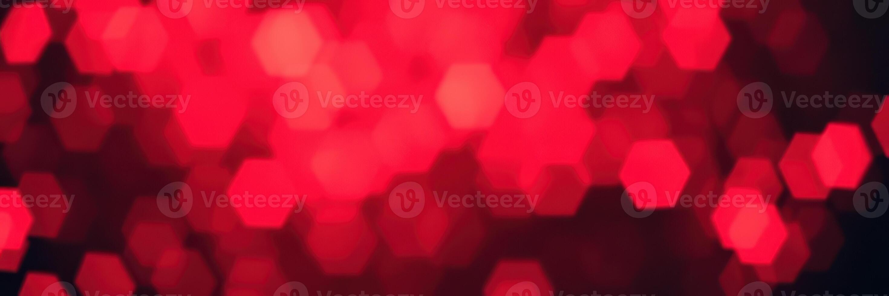 Vibrant red bokeh lights create a captivating atmosphere during nighttime celebrations photo