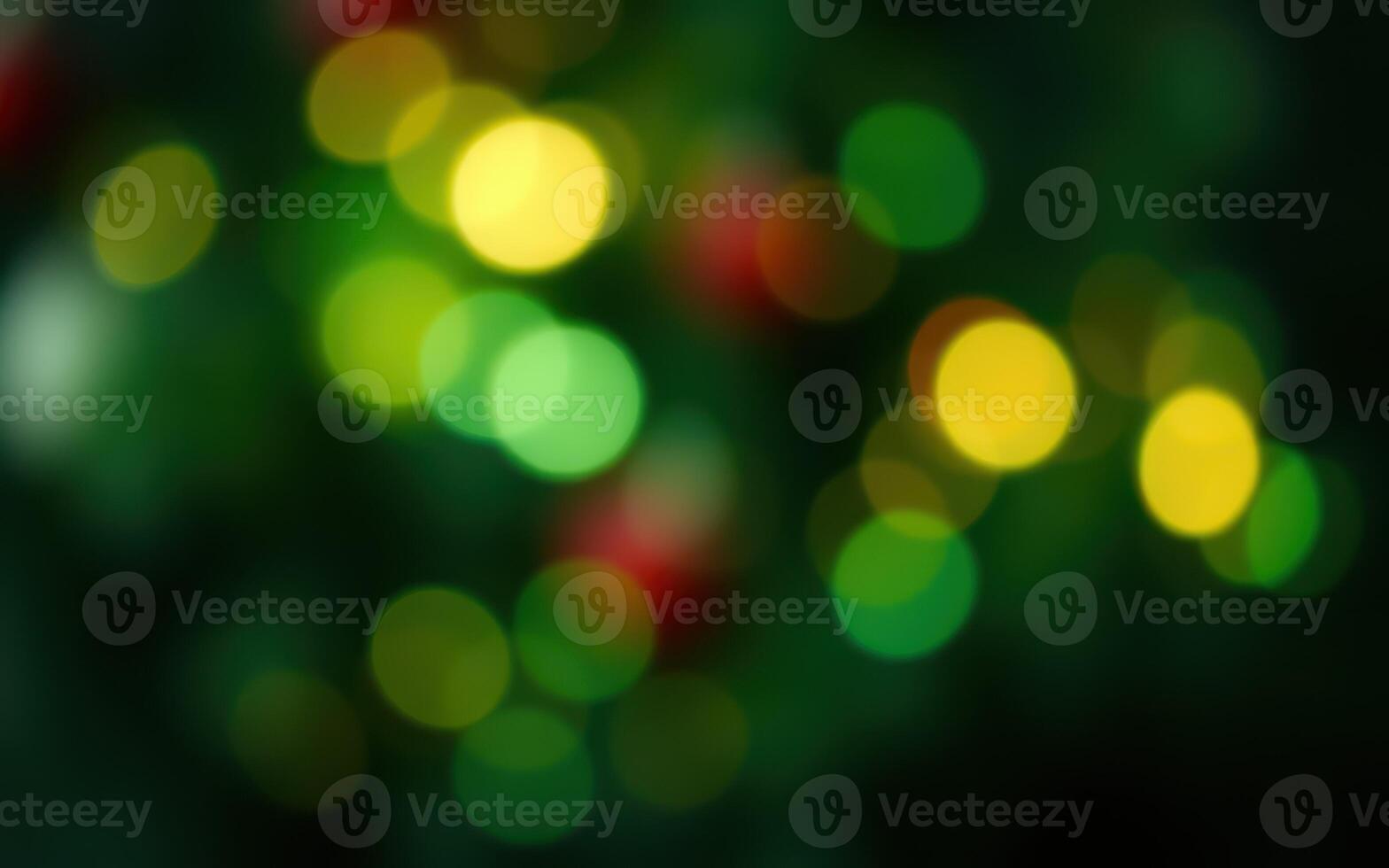 Colorful bokeh lights create a festive atmosphere during the holiday season in a decorated setting photo