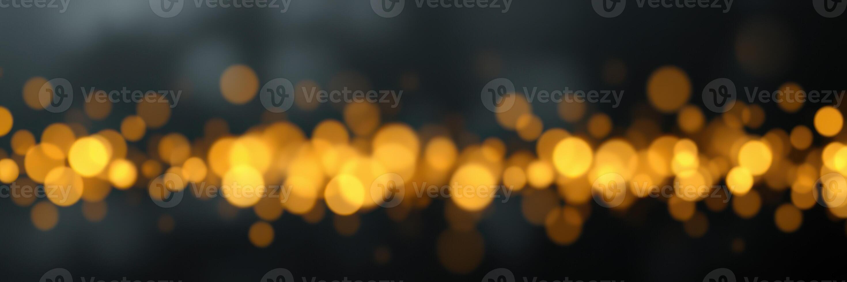 Sparkling golden lights create a magical atmosphere during a nighttime celebration photo