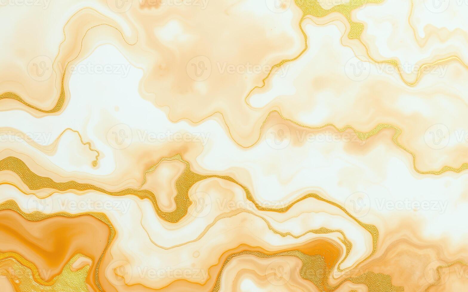 Abstract swirling patterns in warm yellow and orange hues create a vibrant texture suitable for backgrounds or art projects photo