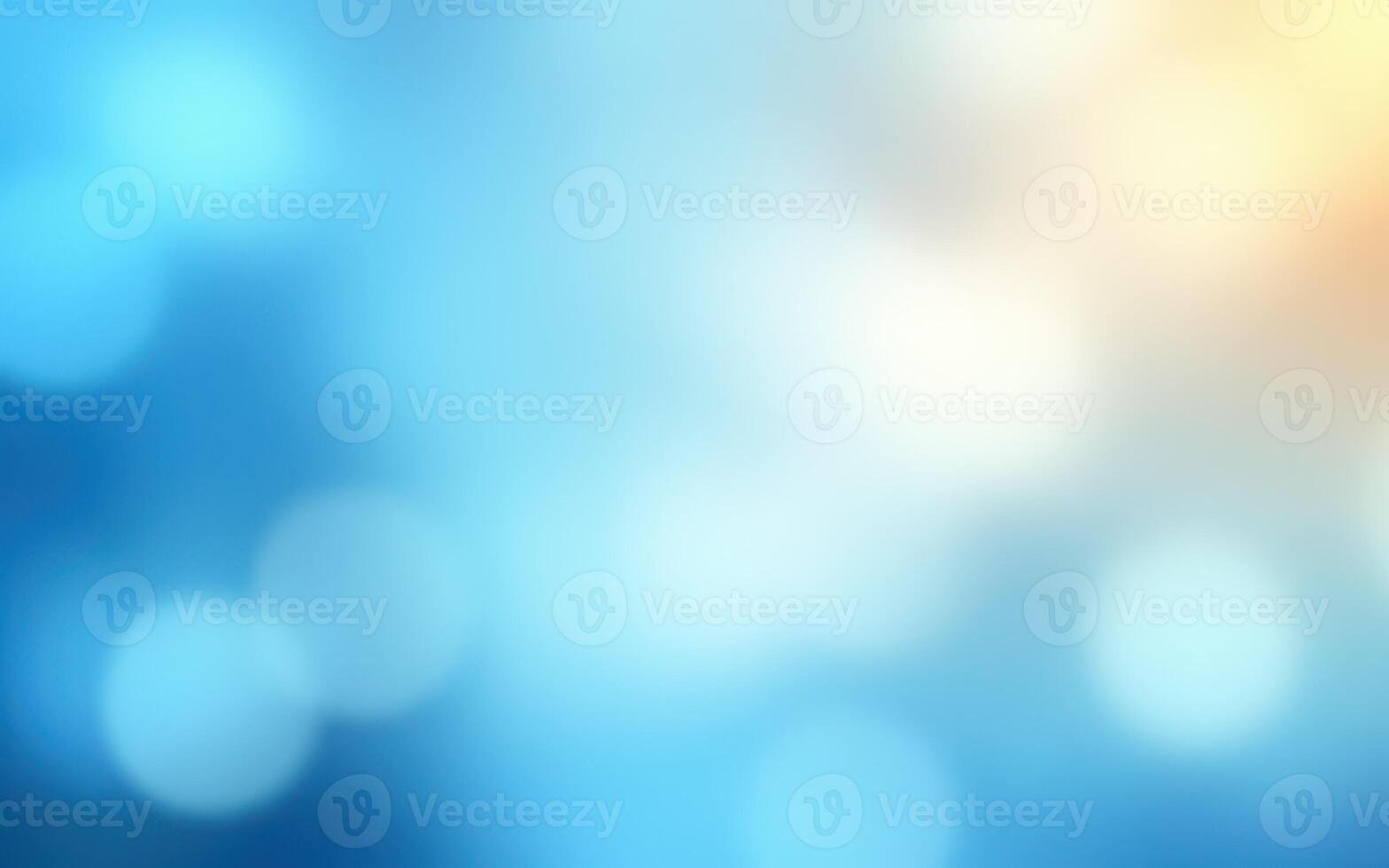 Soft abstract background with blue and yellow hues creating a calming atmosphere for design purposes photo