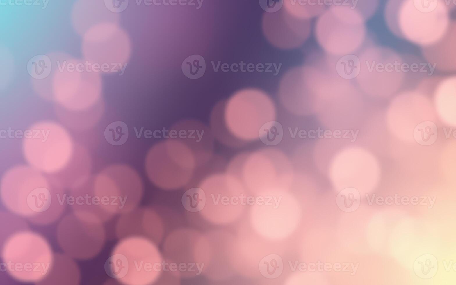 Delicate bokeh lights create a dreamy atmosphere at twilight with soft colors blending in the background photo