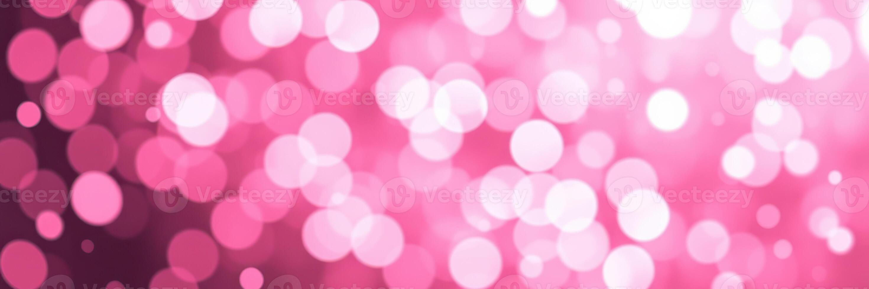 Soft pink bokeh background creating a dreamy and whimsical atmosphere for events or designs photo