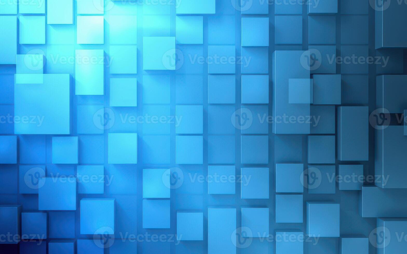 Textured blue background with geometric squares creating a modern abstract design photo