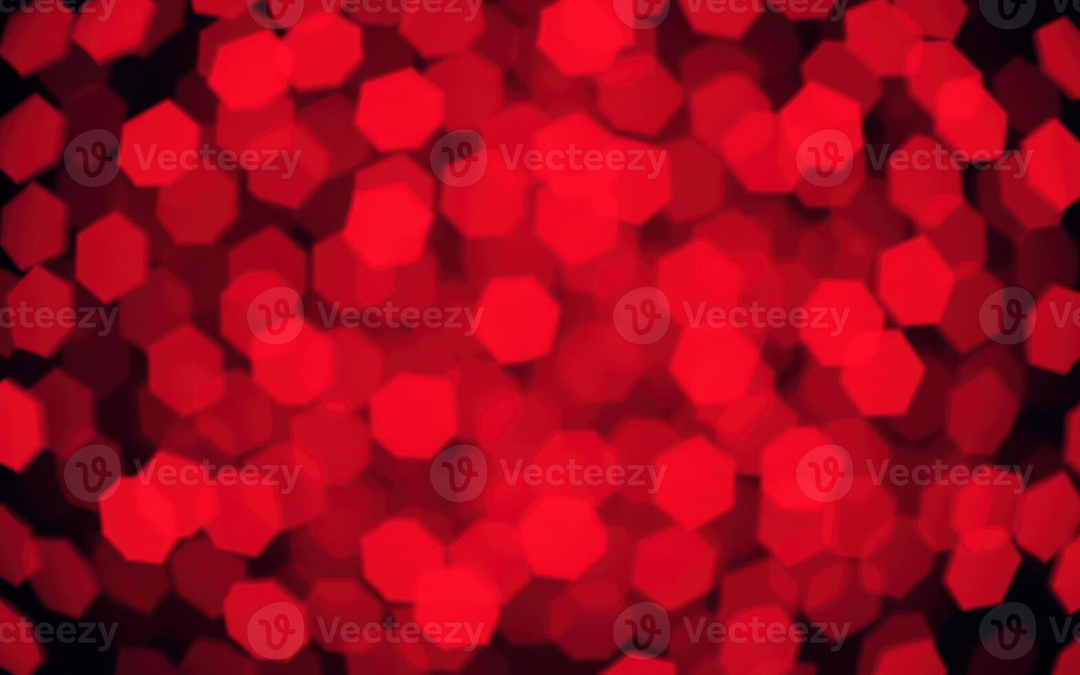 Vivid red hexagonal patterns creating a vibrant and dynamic backdrop for celebrations and events photo
