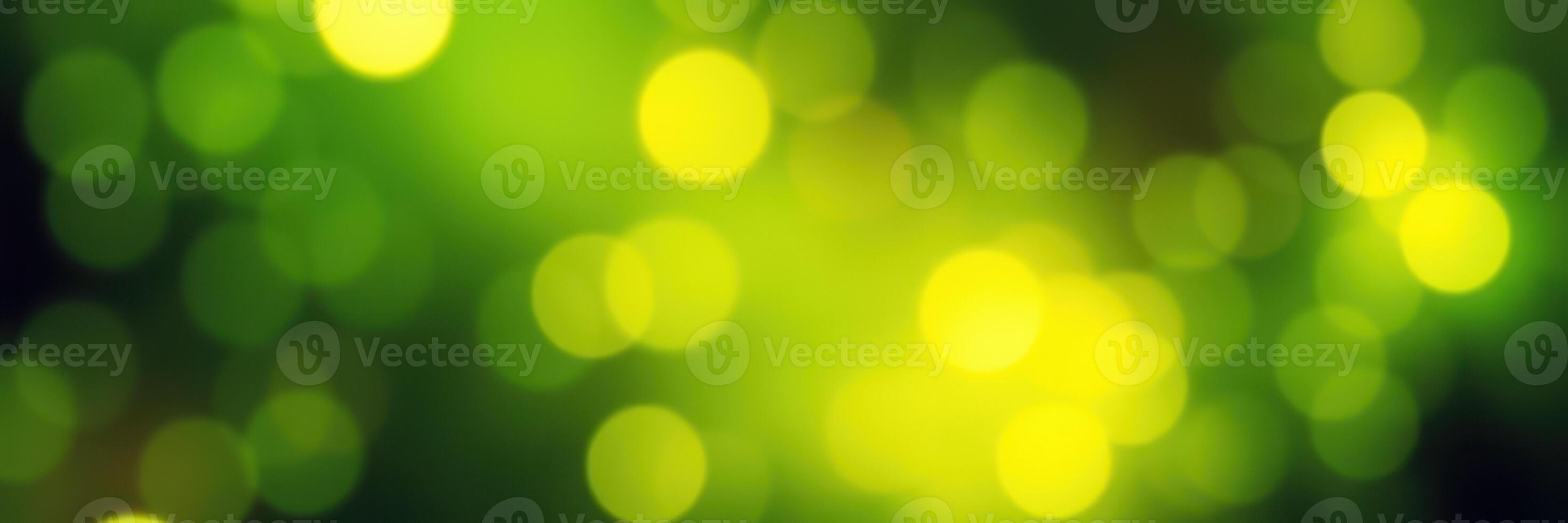 Vibrant green bokeh lights create a dreamy atmosphere during a festive evening celebration in a park setting photo
