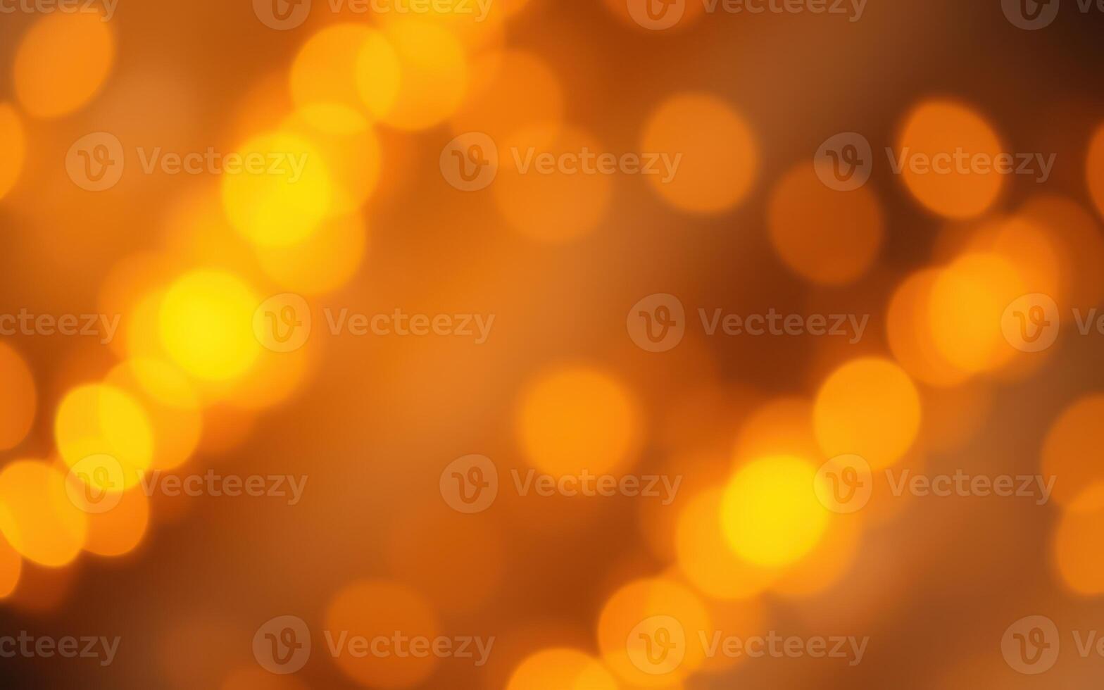 Warm glowing lights create a magical background during a festive celebration in the evening photo